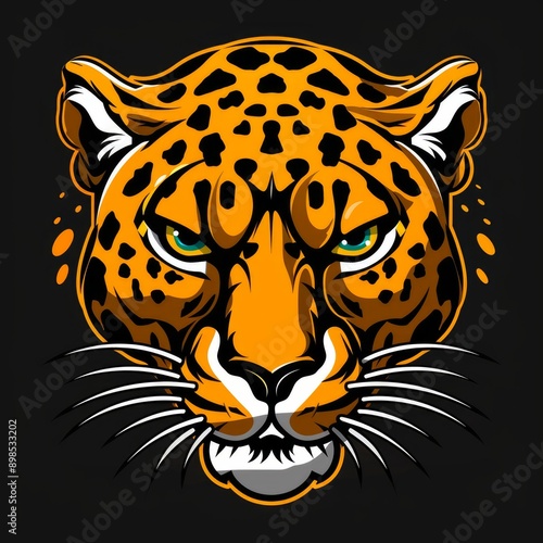 Illustration of a stylish leopard mascot