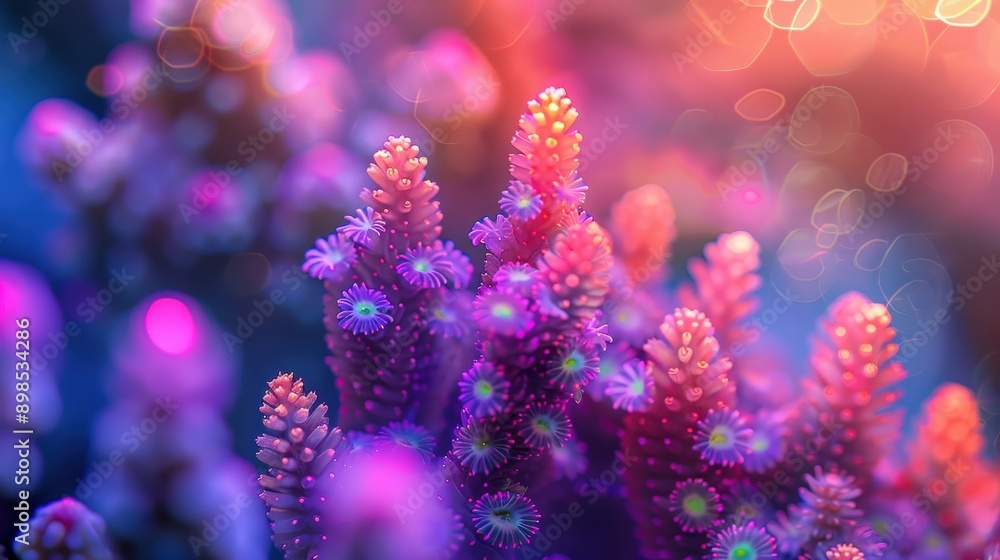 Fototapeta premium Vibrant Floral Explosion: A Captivating Chromatic Display