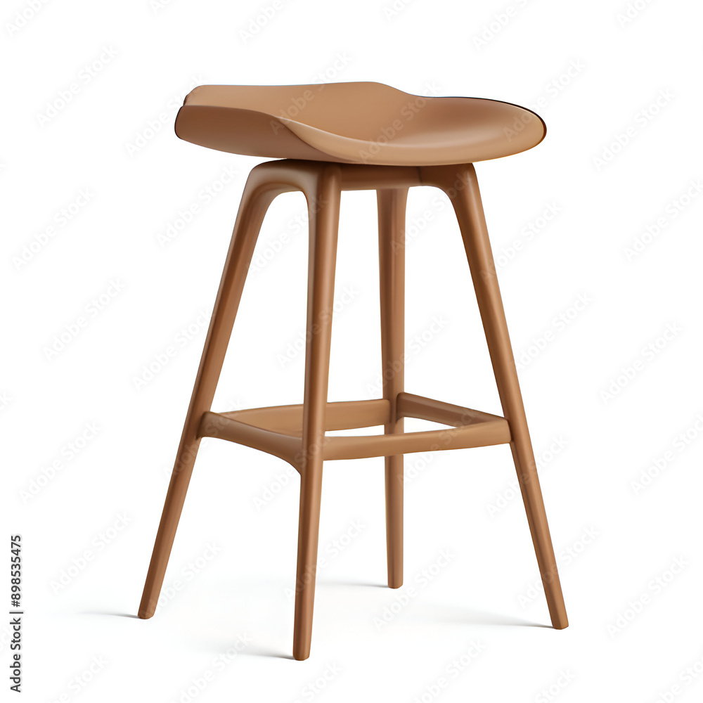 Illustration of a high bar stool Illustration of a high bar stool
