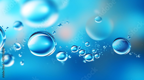 Wallpaper Mural Cyan Water Bubble Background with Soft and Gentle Aesthetic
 Torontodigital.ca