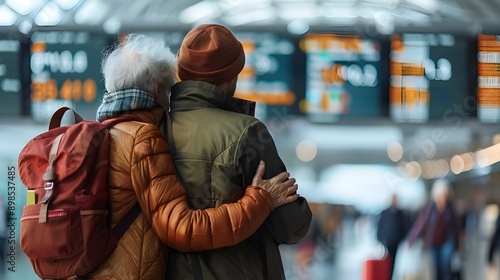 Lovely Elderly Couple Going on Vacation. © Jim Kacak