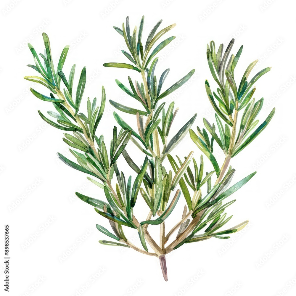 22. A dried rosemary clipart, spice element, watercolor style, soft hues, isolated on white background 22. A dried rosemary clipart, spice element, watercolor style, soft hues, isolated on white background