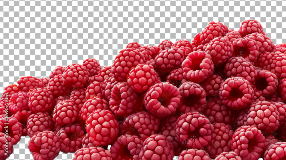 pink raspberries on a white background, isolated pink raspberries on a white background, isolated
