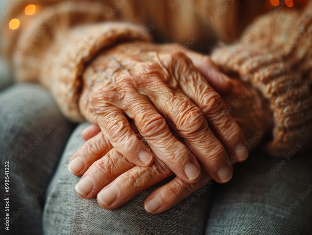 Fototapeta premium Hands of a senior man