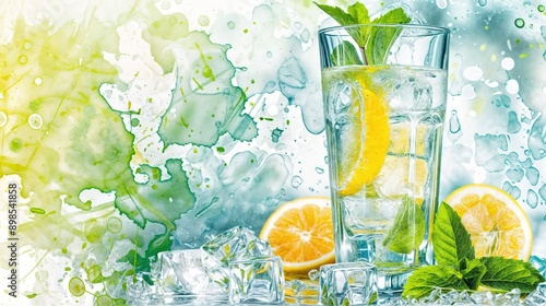 Refreshing Lemonade With Mint