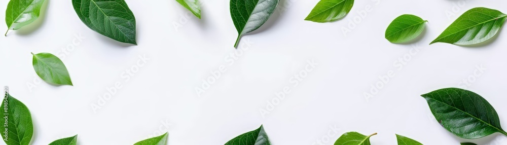 leaves on a white background with copy space leaves on a white background with copy space