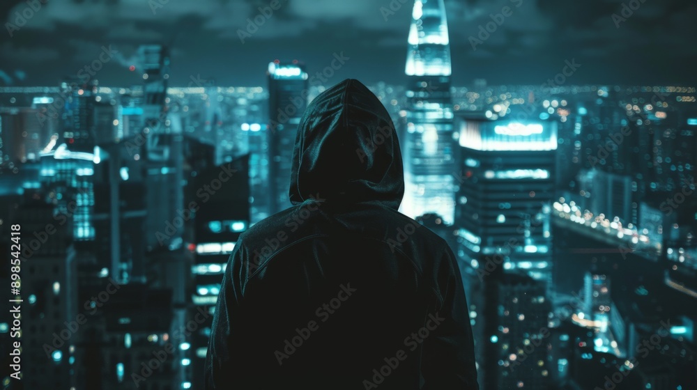 hooded man on the roof generative ai hooded man on the roof generative ai