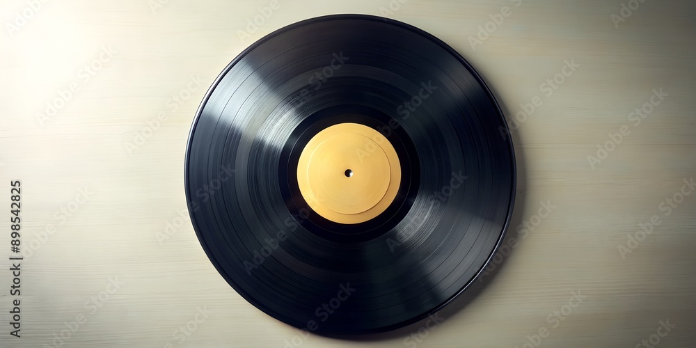 Fototapeta premium Schallplatte Vinyl Schellack Vinylscheibe Scheibe Platte AI-Generated Content