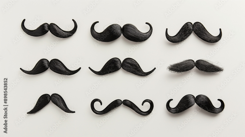 Various Black Mustaches Various Black Mustaches