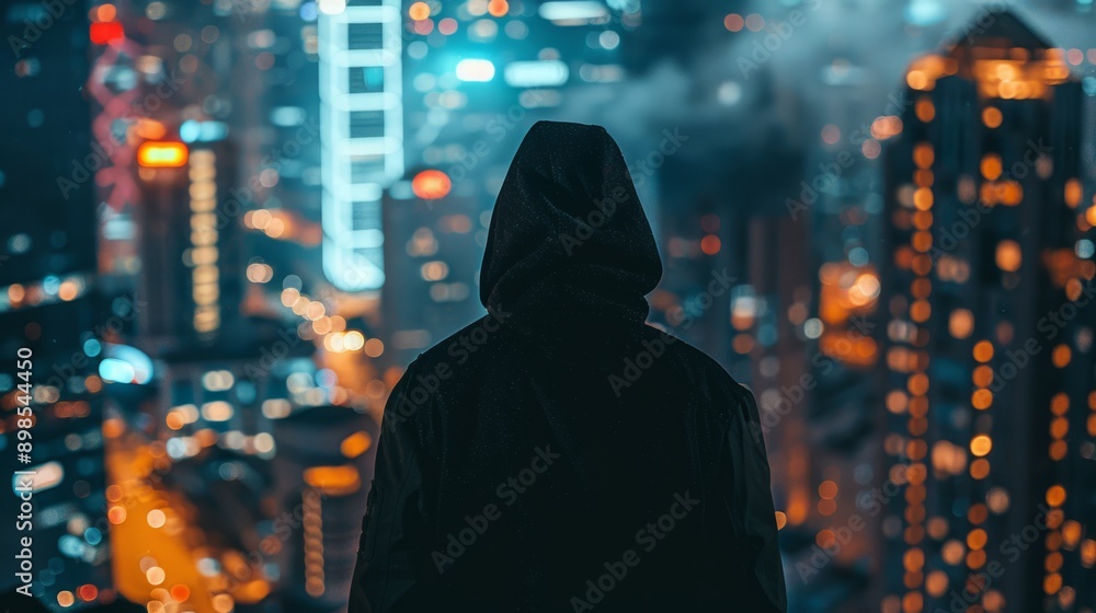 hooded man on the roof generative ai hooded man on the roof generative ai