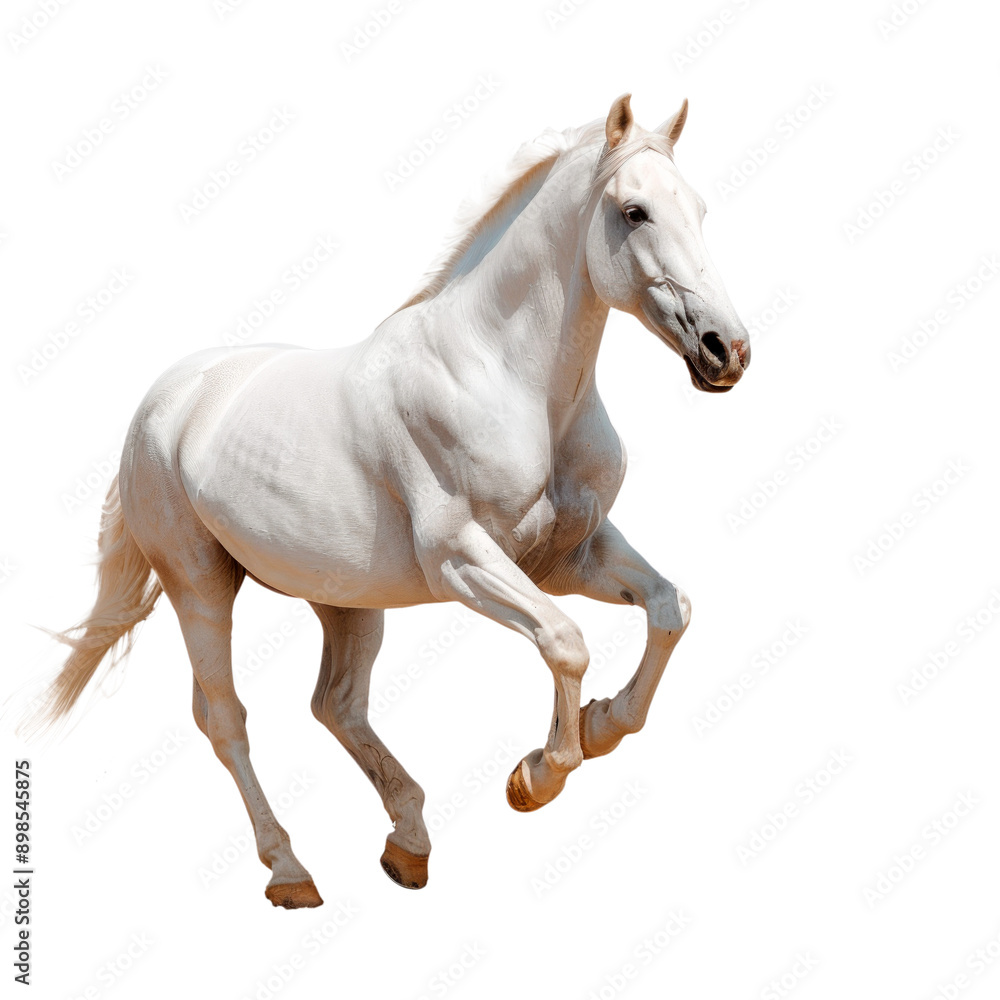 White horse. PNG element isolated on transparent background. White horse. PNG element isolated on transparent background.