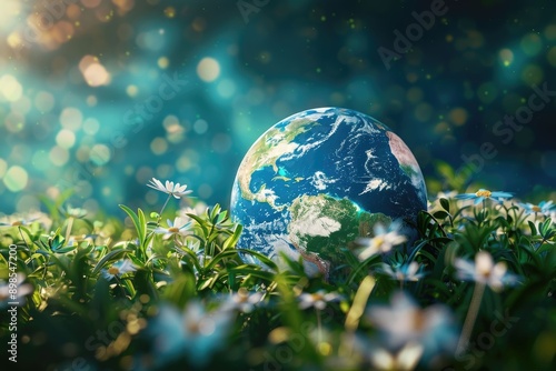 World Ozone day celebration post for social media. Flyer for share