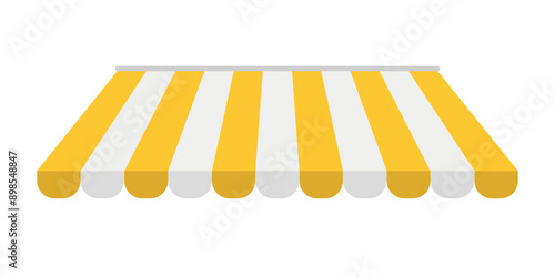 Shop awning. Rain protection awning for franchise stores The idea of ​​opening an online store