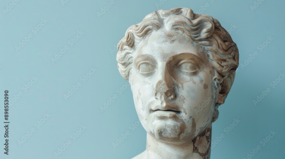greek statue head generative ai greek statue head generative ai