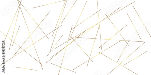 Abstract background with lines. Golden lines on White paper. Line wavy abstract vector technology line pattern background.