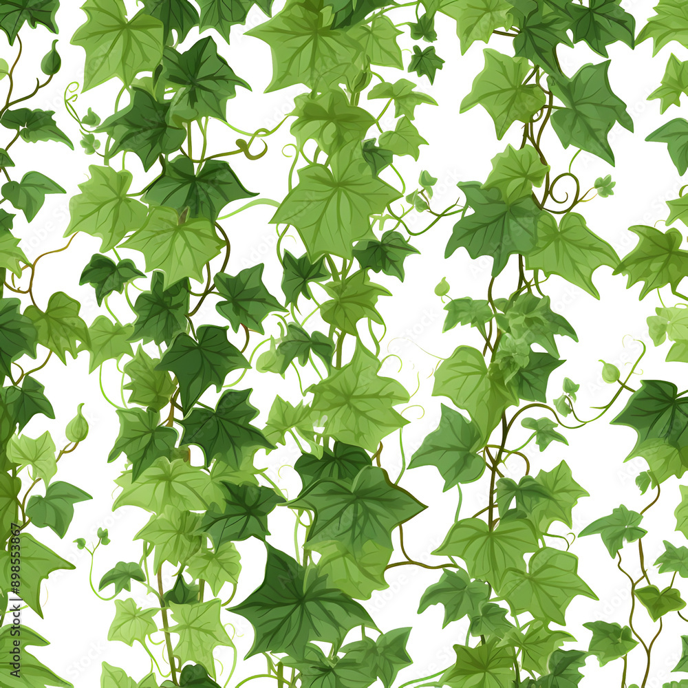 Ivy vine in natural green forest translucent background Ivy vine in natural green forest translucent background