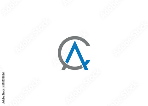 CA Letter Logo Design with Creative Modern vector iicon template