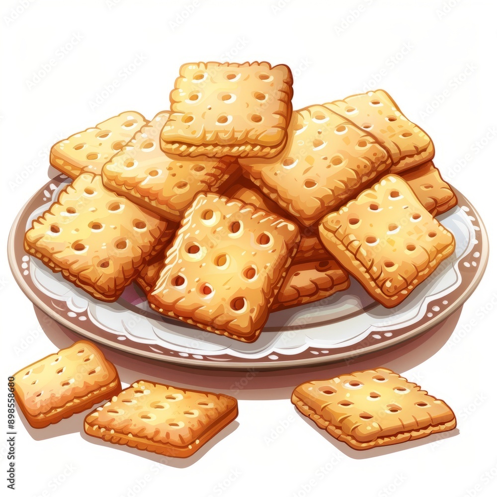 A Plate of Delicious Biscuits. A Plate of Delicious Biscuits.
