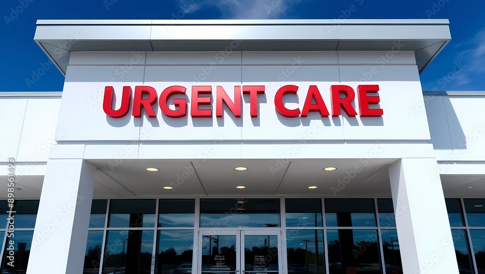 Naklejka premium Urgent Care Facility Exterior View