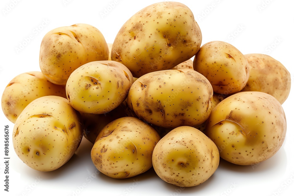 A pile of fresh, unpeeled potatoes. Perfect for recipes, cooking, and food-related projects. High-quality stock photo of potatoes. A pile of fresh, unpeeled potatoes. Perfect for recipes, cooking, and food-related projects. High-quality stock photo of potatoes.