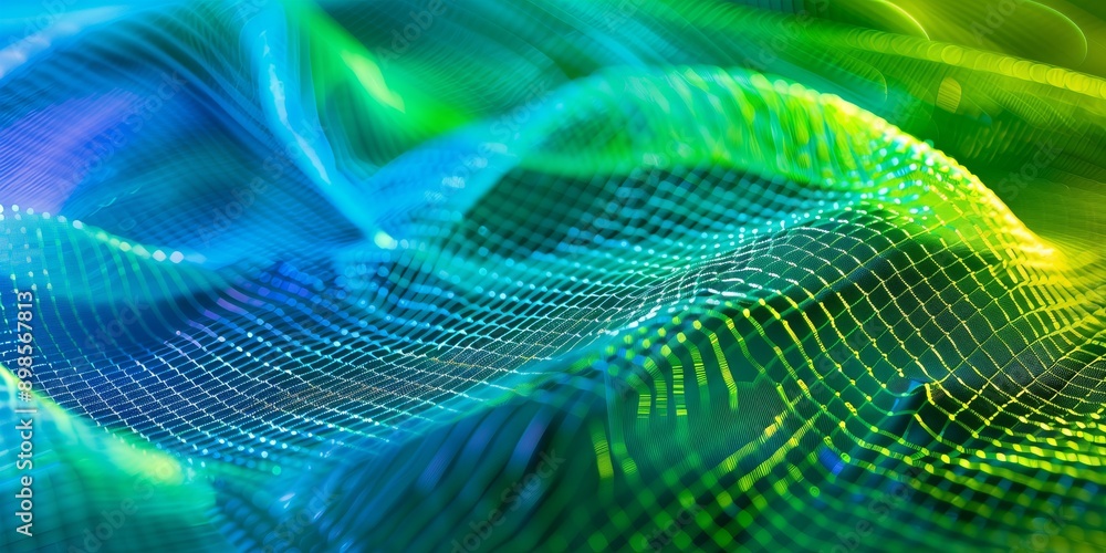 Abstract background with a grid and blue and green textures, blurred tones, minimalistic design, soft gradients. Abstract background with a grid and blue and green textures, blurred tones, minimalistic design, soft gradients.