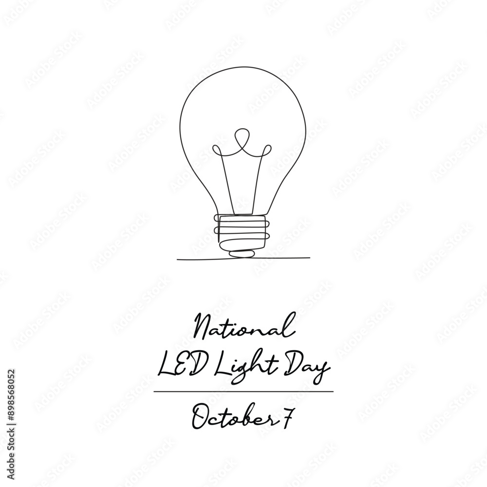 line art of National LED Light Day good for National LED Light Day celebrate. line art. line art of National LED Light Day good for National LED Light Day celebrate. line art.