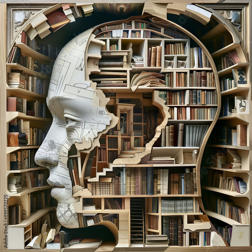 Naklejka Biblioteka
