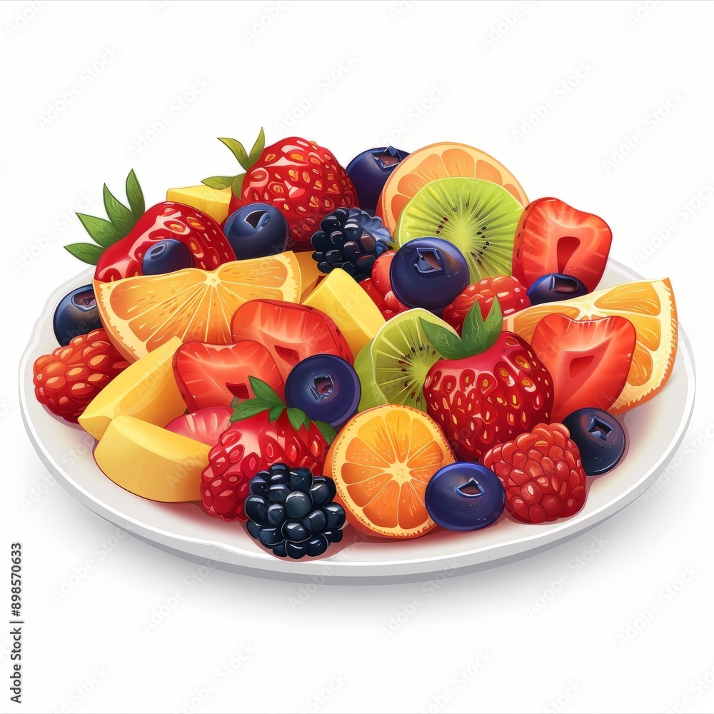 Obraz premium Fresh Fruit Salad.