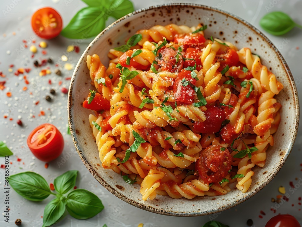 Culinary Excellence: Hyper-realistic 8k Bowl of Pasta with Tomato Sauce on Transparent Background Culinary Excellence: Hyper-realistic 8k Bowl of Pasta with Tomato Sauce on Transparent Background