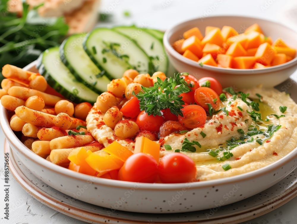 High-Quality 8K Render of Hummus Plate with Veggie Sticks on Clear Background for Food Photography and Design Projects High-Quality 8K Render of Hummus Plate with Veggie Sticks on Clear Background for Food Photography and Design Projects