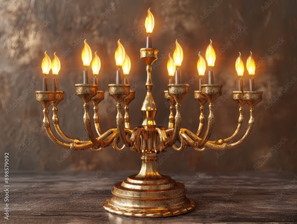 Illuminated Hanukkah Menorah on Transparent Background for Festive Celebrations Illuminated Hanukkah Menorah on Transparent Background for Festive Celebrations