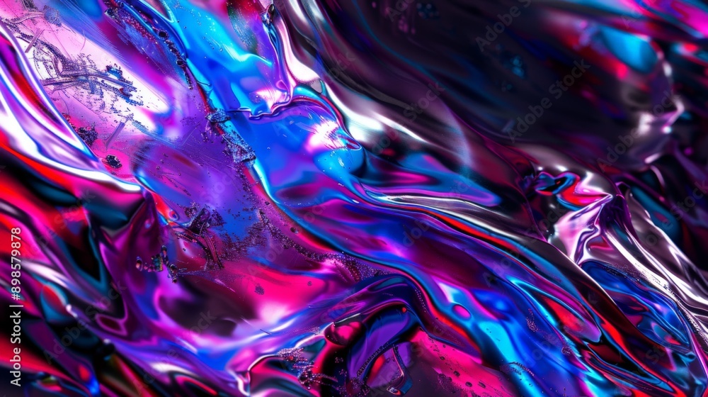 Obraz premium Abstract colorful background flowing like liquid metal