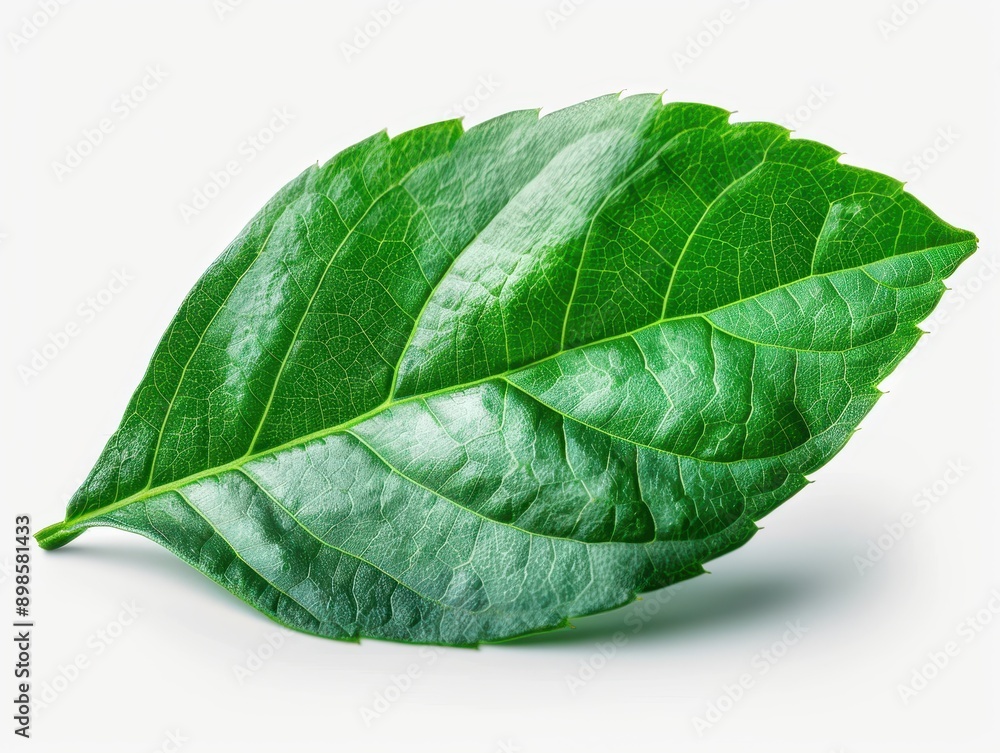 Vivid Green Leaf Icon Isolated on Transparent Background for Eco-Friendly Concepts Vivid Green Leaf Icon Isolated on Transparent Background for Eco-Friendly Concepts