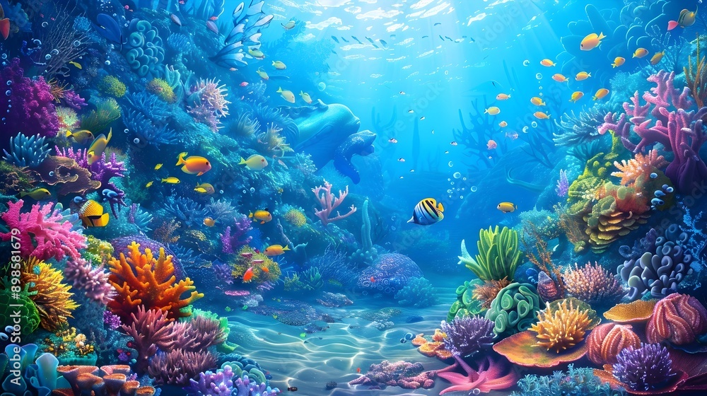 Captivating Underwater Oasis Vibrant Coral Reefs and Marine Life Captivating Underwater Oasis Vibrant Coral Reefs and Marine Life