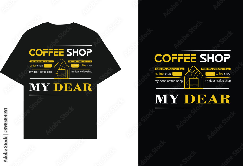 Coffee Shop Love Typography T-Shirt Design
Coffee Shop Love Typography T-Shirt Design