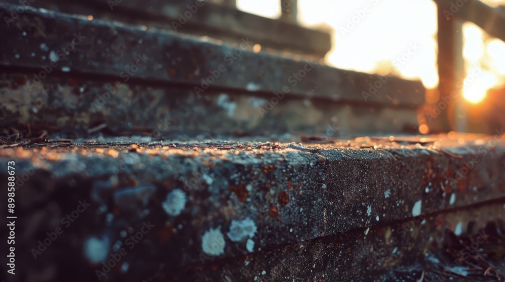 Urban Aesthetic: Low Angle Shot of Textured Concrete Step with Rough Texture Urban Aesthetic: Low Angle Shot of Textured Concrete Step with Rough Texture