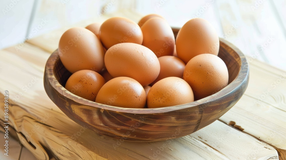 Brown eggs in carton on white background Brown eggs in carton on white background