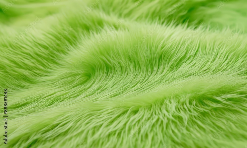 close-up of a fuzzy green fabric or material.