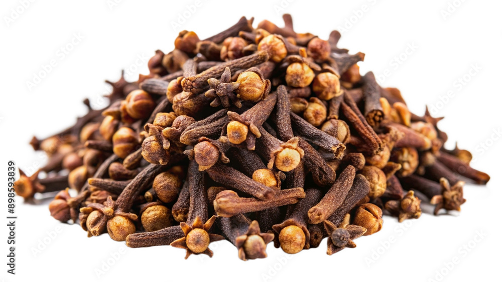 Healthy spice cloves on transparent background Healthy spice cloves on transparent background