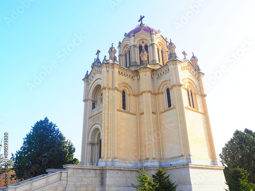 Pantheon of the Duchess of Sevillano, a stone funerary building in the city of Guadalajara photo