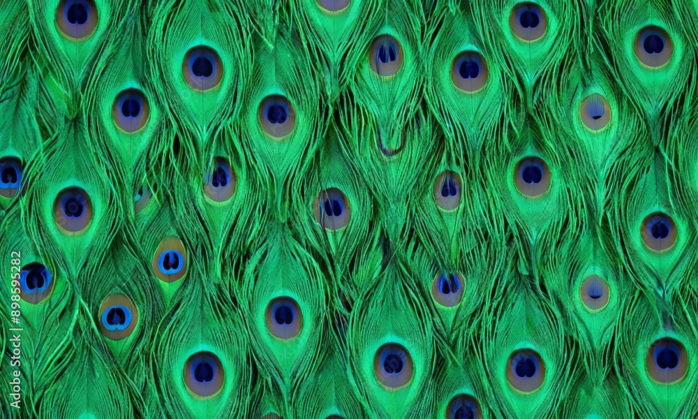 Obraz premium Peacock feather pattern