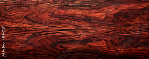 A sleek cocobolo wood backdrop featuring deep, reddish-brown tones and intricate grain details, ideal for premium presentations. photo