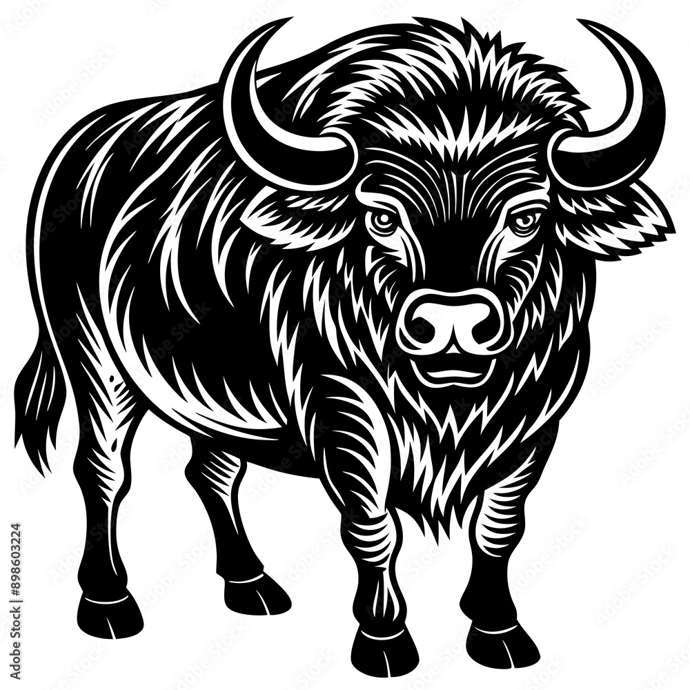 Fototapeta premium bull farm Vector