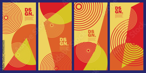 Full color geometric abstract background with a large space suitable for banner needs and beautifying social media and the web