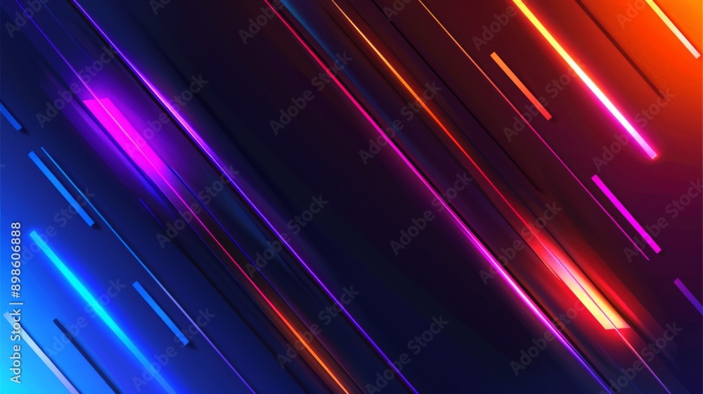 Abstract background with vibrant diagonal lines glowing, evoking a feeling of depth and motion Abstract background with vibrant diagonal lines glowing, evoking a feeling of depth and motion
