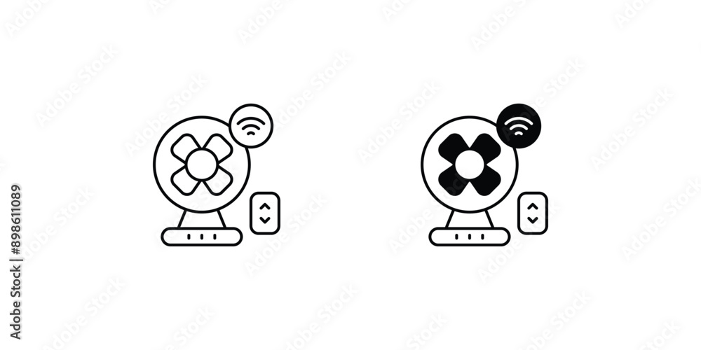 fan set icon with white background vector stock illustration fan set icon with white background vector stock illustration