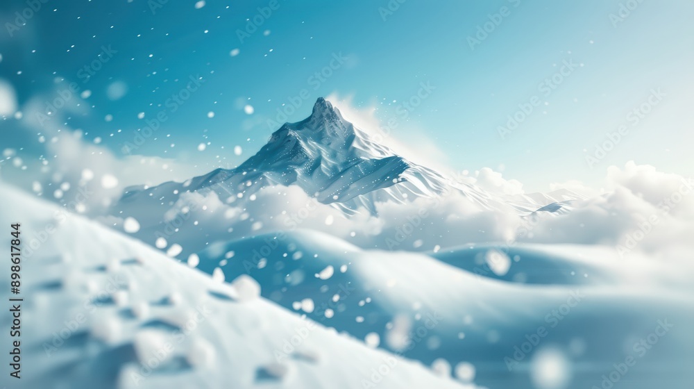 A dramatic illustration of severe weather conditions, with a blizzard engulfing a mountainous landscape in snow, creating a harsh and unforgiving winter scene. A dramatic illustration of severe weather conditions, with a blizzard engulfing a mountainous landscape in snow, creating a harsh and unforgiving winter scene.
