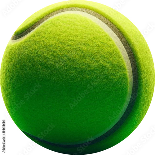 tennis ball isolated on white