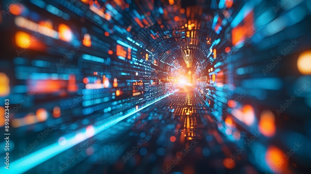 Abstract Technology Tunnel. Abstract Technology Tunnel.
