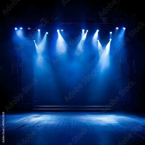 stage with spotlight